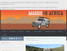 Tablet Screenshot of maggieinafrica.com